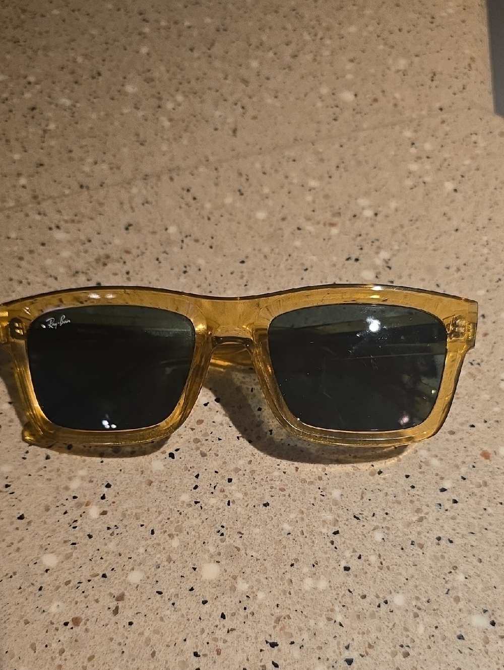 Ray-Ban Yellow Transparent Wayfarer Sunglasses
